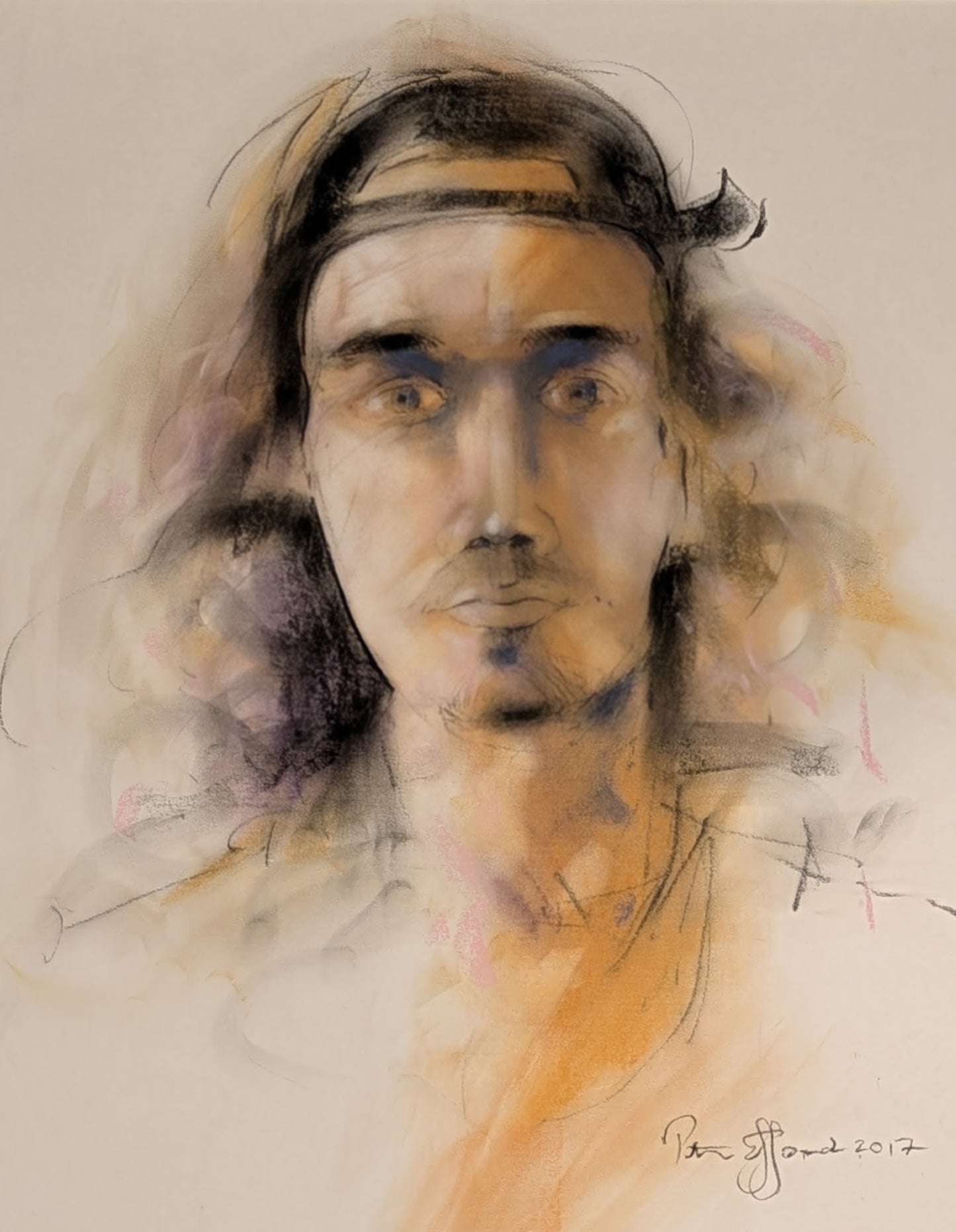 Double Portrait. Man in Cap