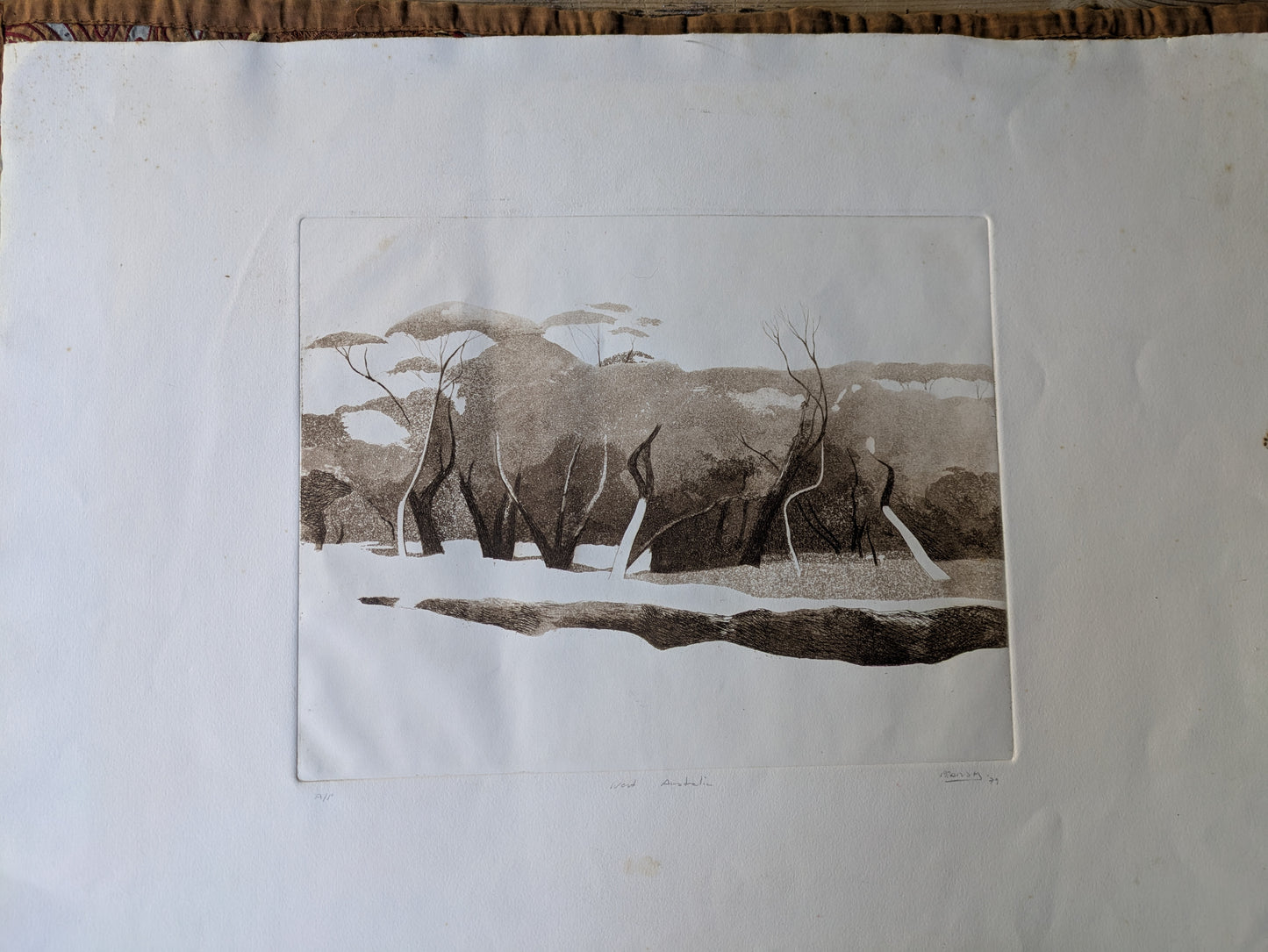 Kevin Pearsh, "West Australia", etching 1974