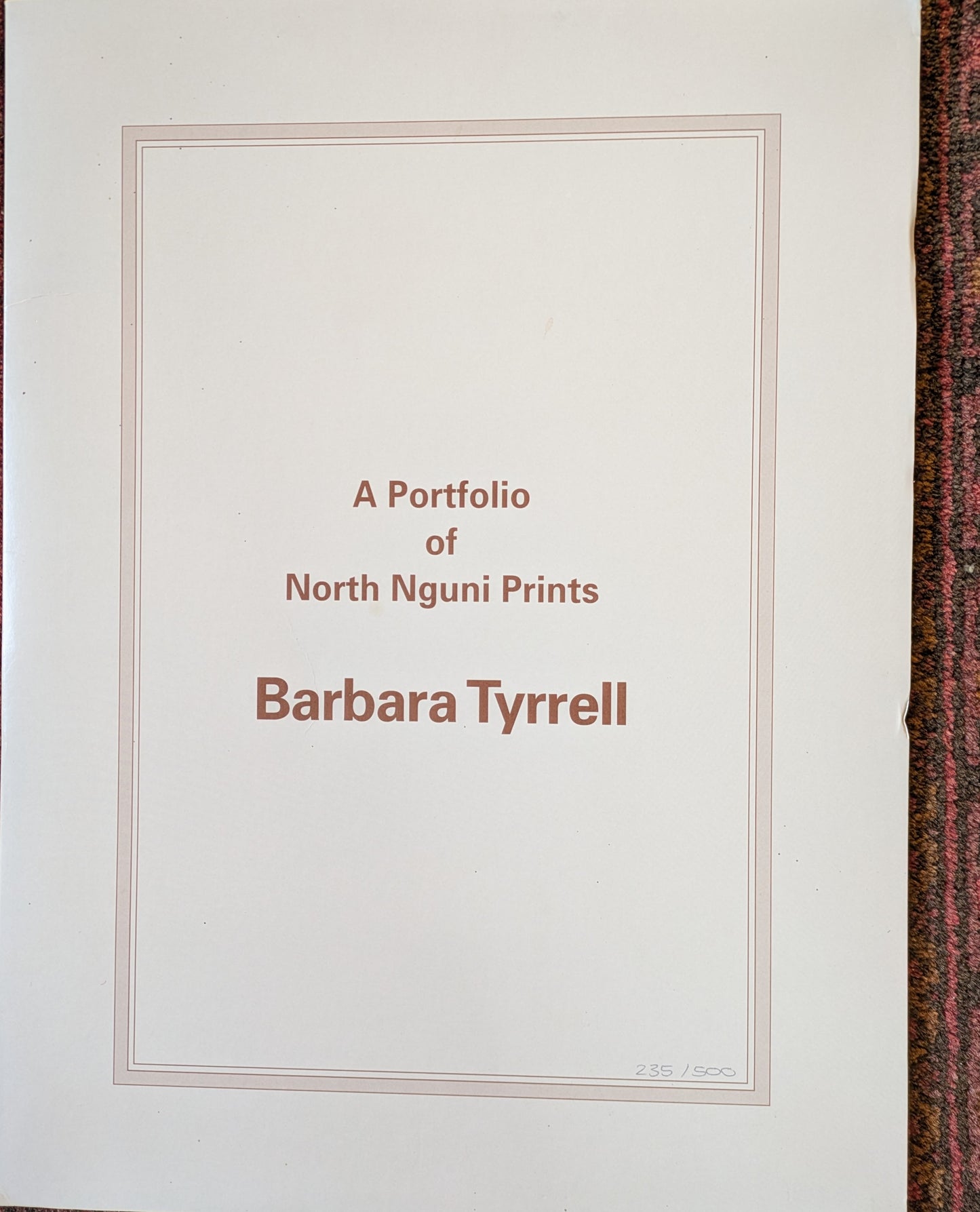 Barbara Tyrell, South African, "Portfolio of Four Drawings prints of Nguni people"