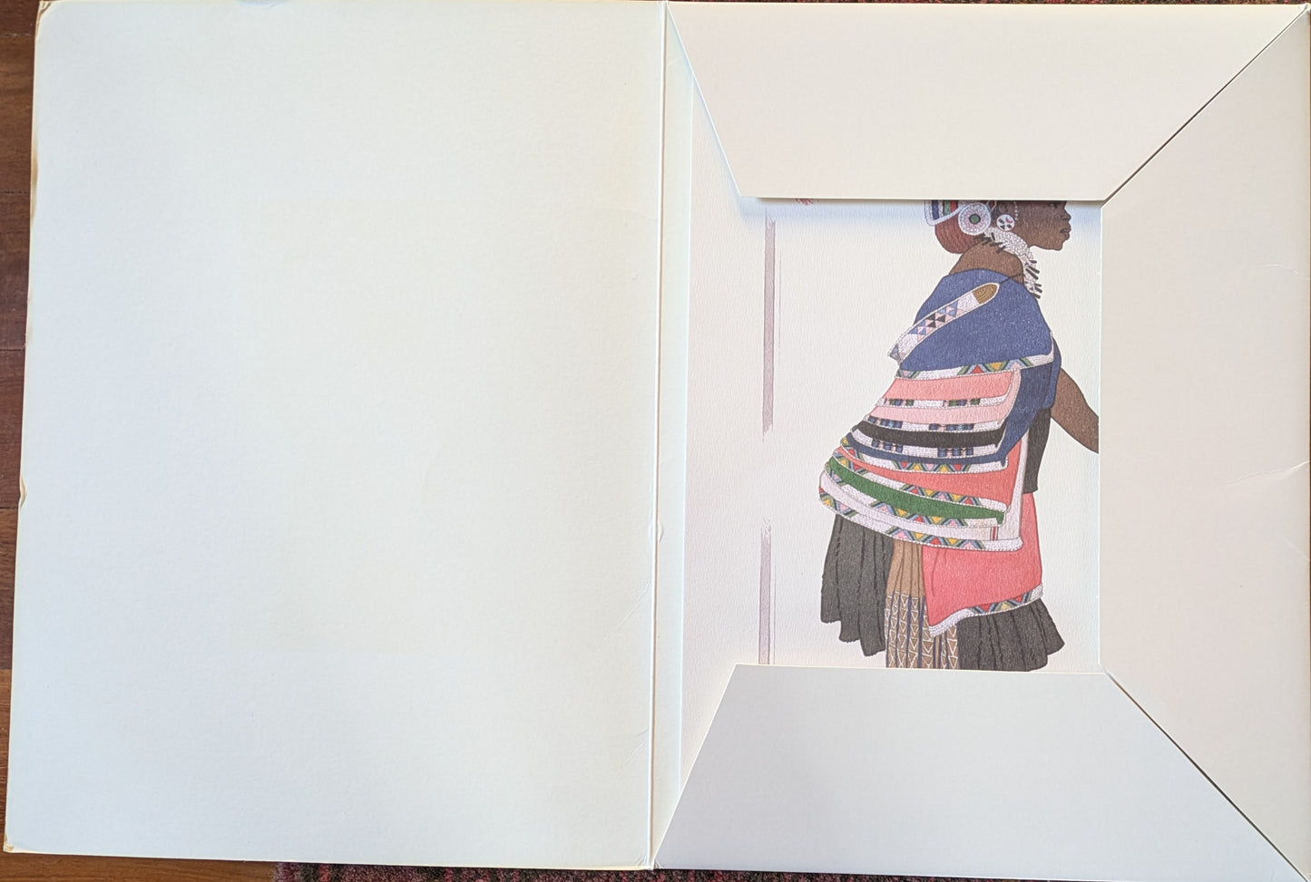 Barbara Tyrell, South African, "Portfolio of Four Drawings prints of Nguni people"