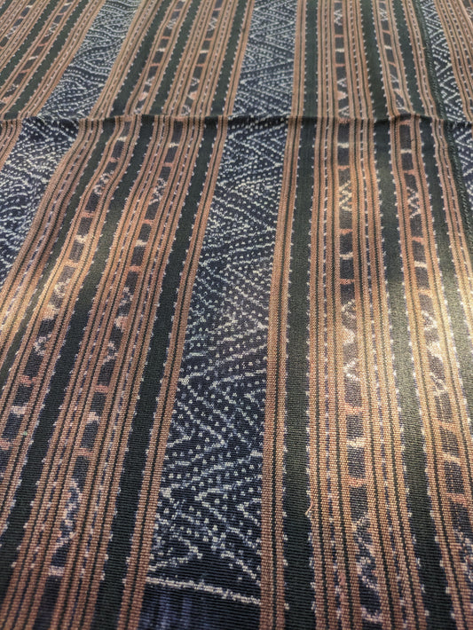 Flores ikat fringed  vintage cloth