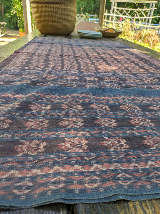 Flores handwoven indigo sarong from Ende.