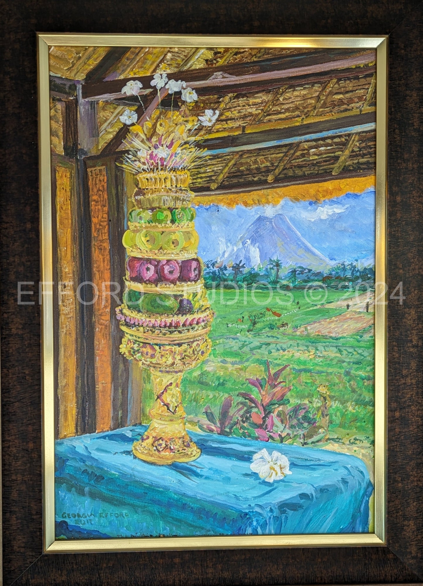 Volcano and Offering - Energies of Bali