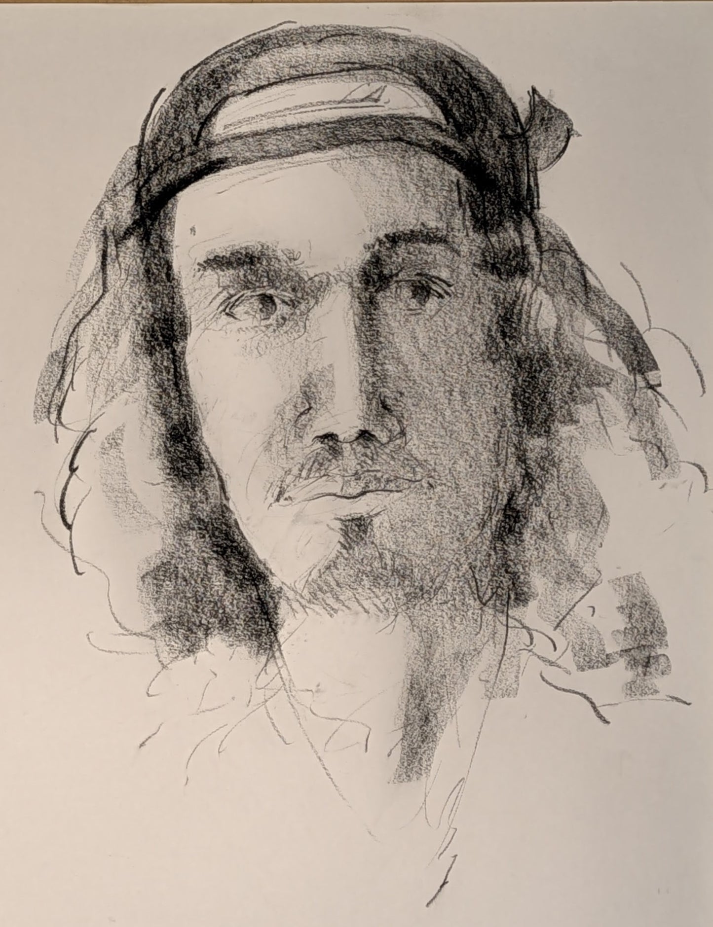 Double Portrait. Man in Cap