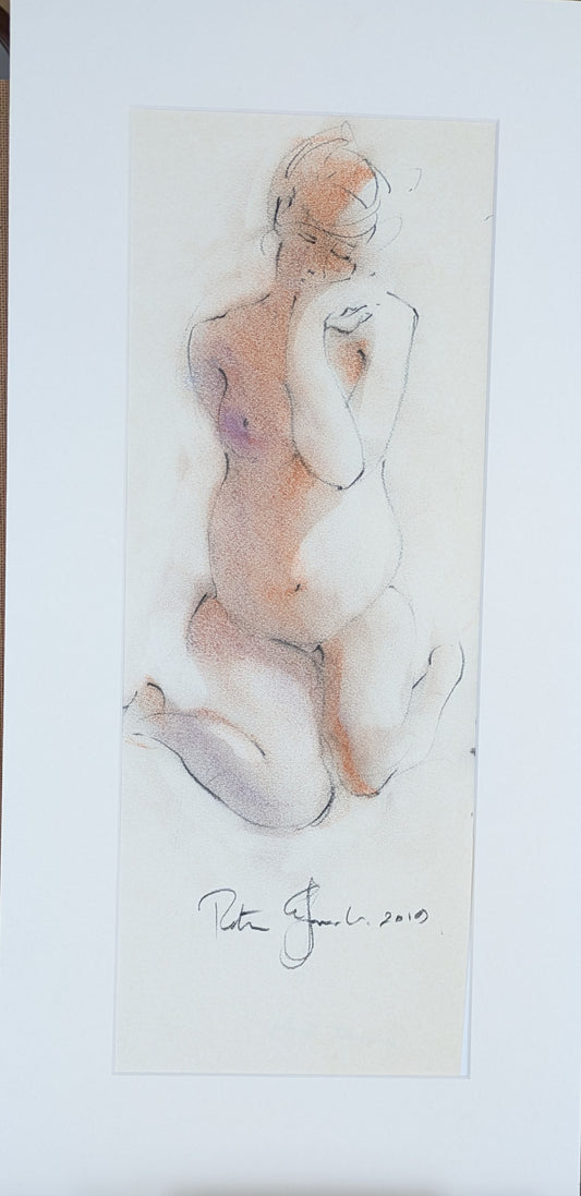 Pregnant nude woman