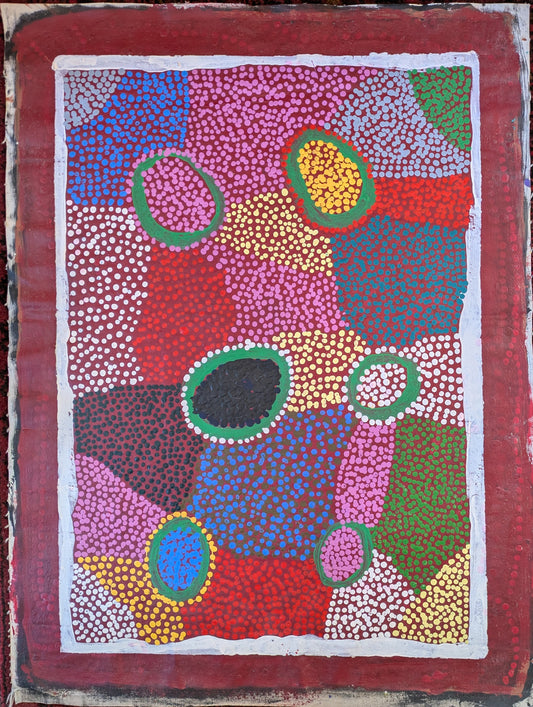 Ngiyu Shirley Watson, "Kunmanara Bore", Acrylic Painting